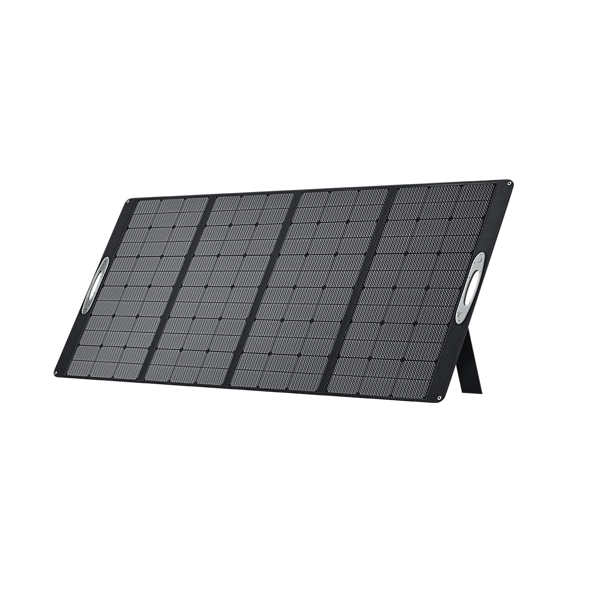 Foldable solar panel on a white background