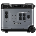 Oukitel power station with multiple outlets and display on a white background. P5000