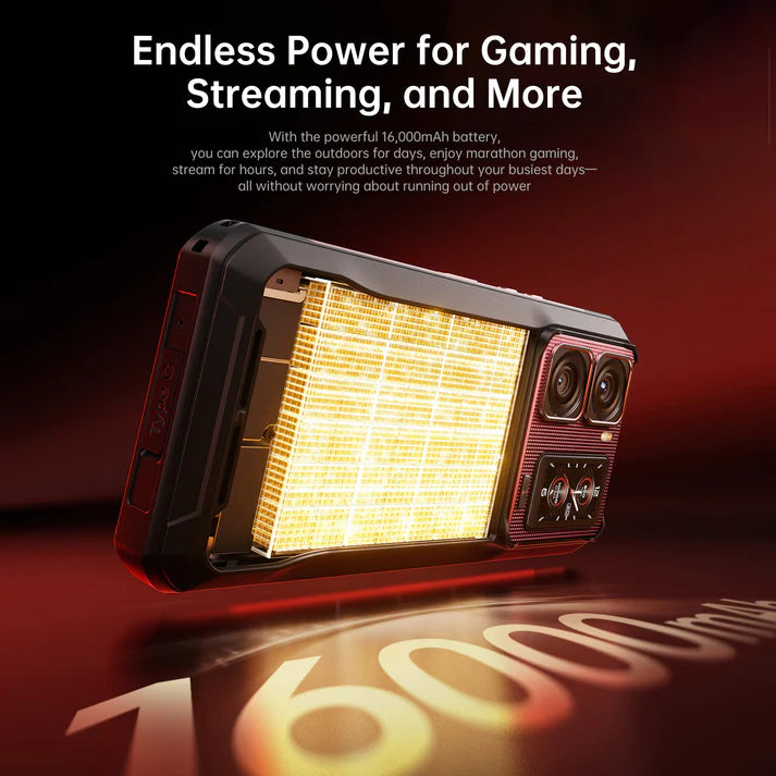 Gaming device with glowing surface on a dark background, highlighting power capacity.